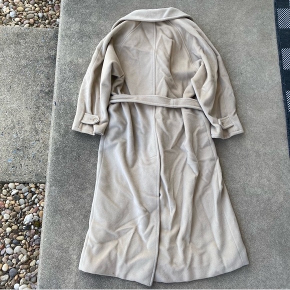 MaxMara Wool Belted Trench Coat 2 - Picture 3 of 12
